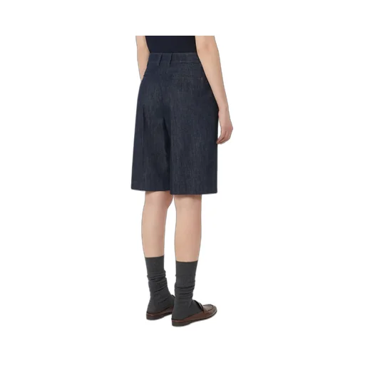 Indigo Denim Bermuda Shorts