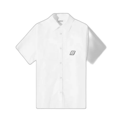 Oversized Logo Patch Shirt