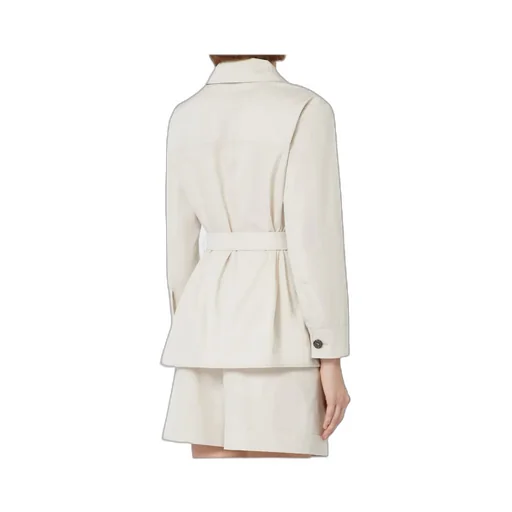 Cotton Shirt With Belt Detail
