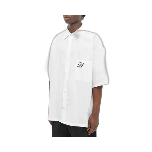 Oversized Logo Patch Shirt