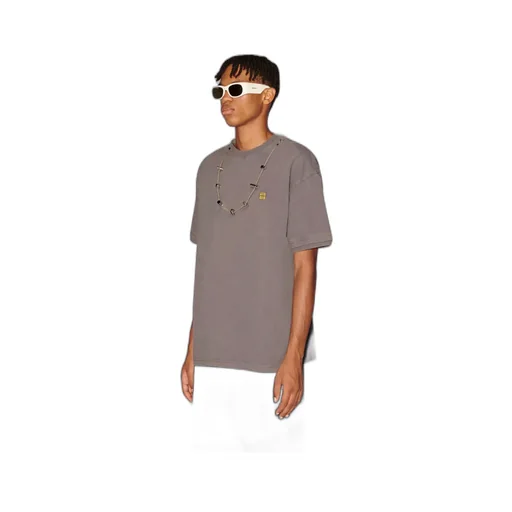 Necklace Embellished Crewneck T-Shirt