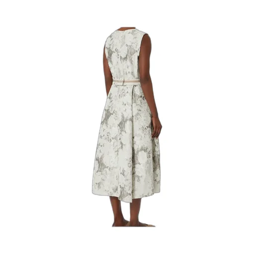 Sleeveless Jacquard Dress