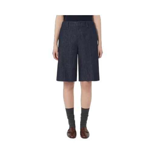 Indigo Denim Bermuda Shorts