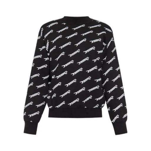 Allover Logo Intarsia Sweatshirt