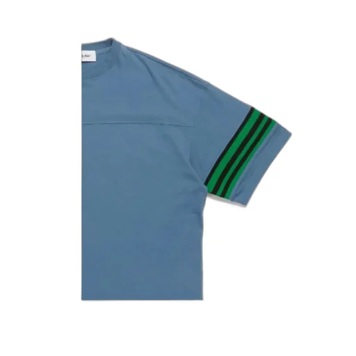 Logo Stripe Detailed Crewneck T-Shirt