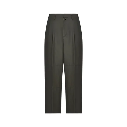 Wide-Leg Mid-Rise Tailored Trousers