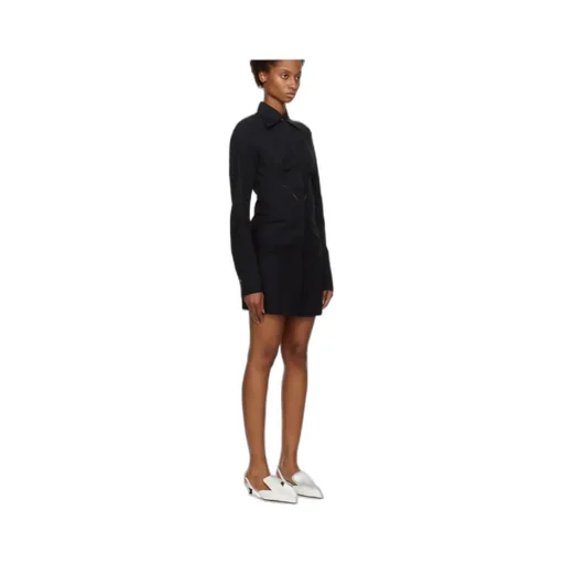 Cut-Out Heart Shirtdress