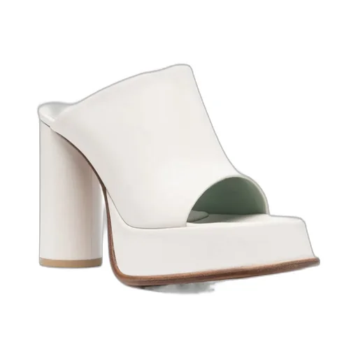 Open-Toe Mule Heels