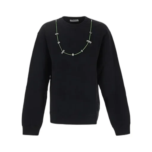 Stopper-Detailed Long-Sleeved Sweatshirt