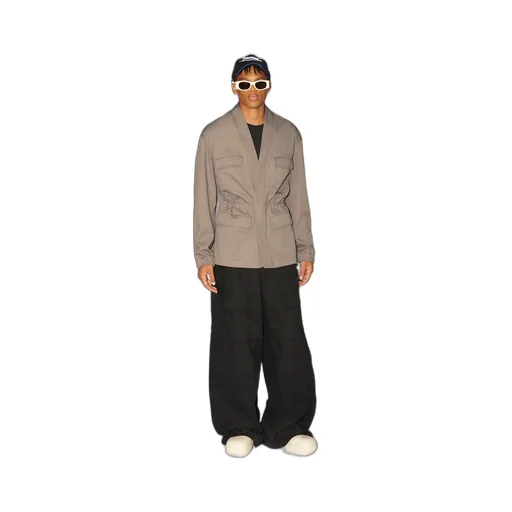 Drawstring V-Neck Jacket