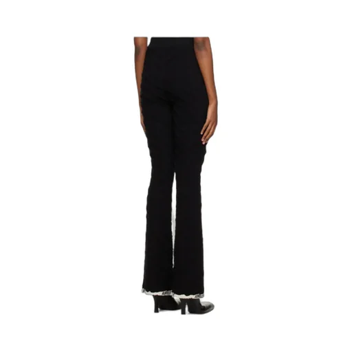 High-Waisted Monogram Flared Trousers