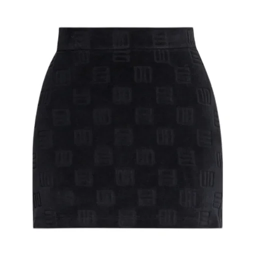 Monogram-Debossed Mini Skirt