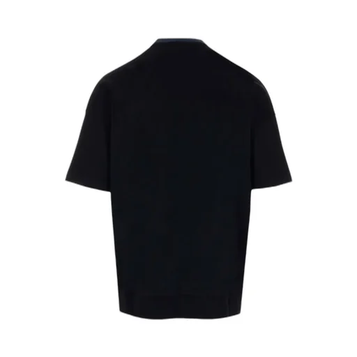 Logo Printed Panelled Crewneck T-Shirt