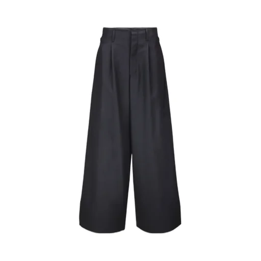 Pleated Mid-Rise Trousers