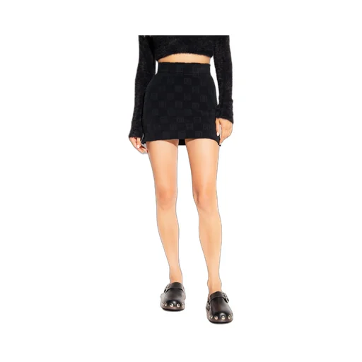 Monogram-Debossed Mini Skirt