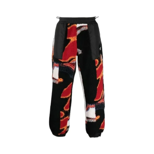 Teddy-Jacquard Drawstring Sweatpants