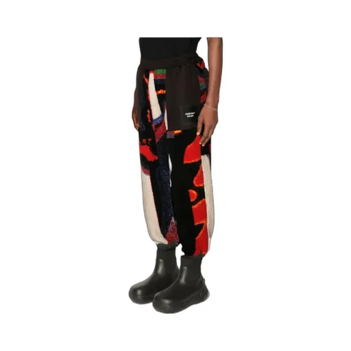 Teddy-Jacquard Drawstring Sweatpants