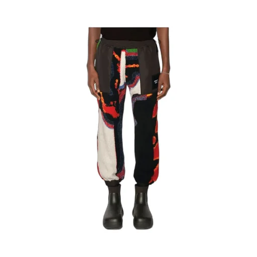 Teddy-Jacquard Drawstring Sweatpants