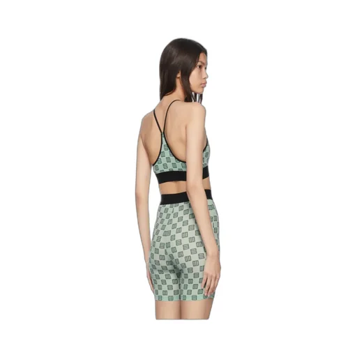 Monogram-Print Cropped Bra Top