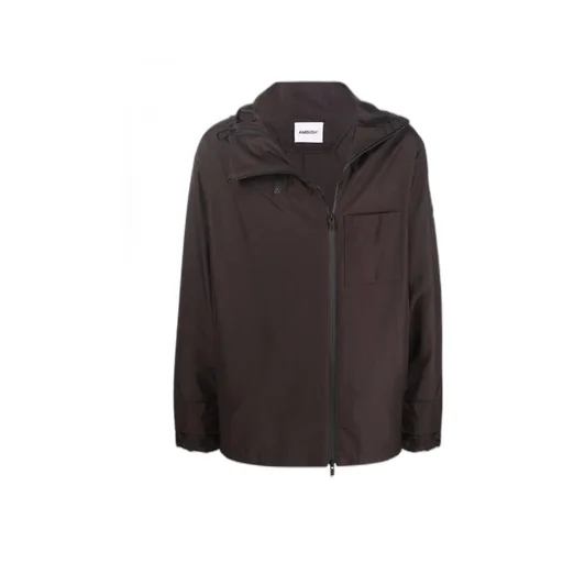 Logo Patch Hooded Jacket