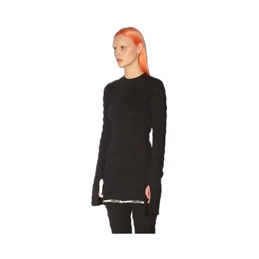 Logo-Print Crewneck Knit Top