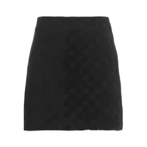 Monogram-Debossed Mini Skirt