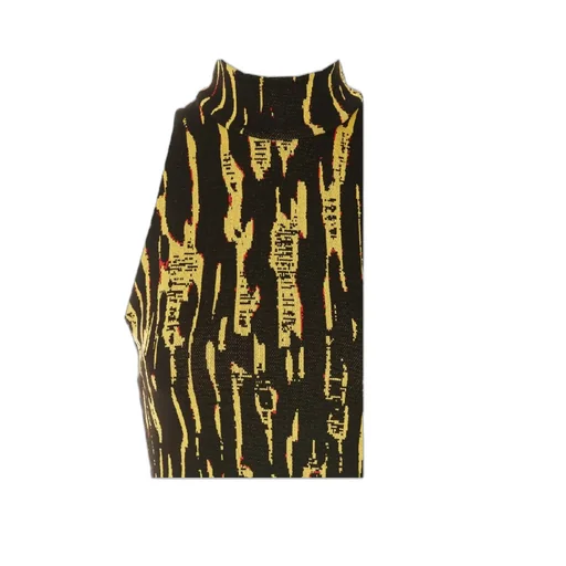Pattern-Jacquard Sleeveless Mini Dress