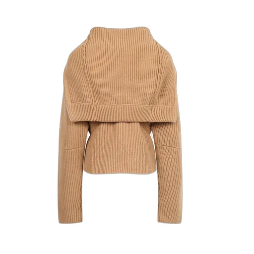 Lapel Zipper Sweater