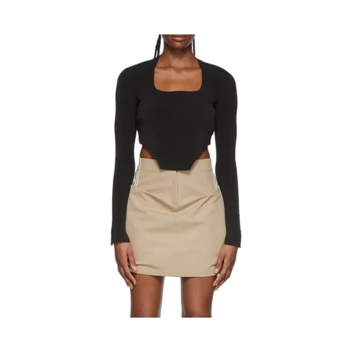 Sweetheart-Neck Cropped Top