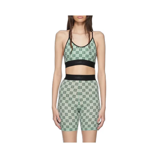 Monogram-Print Cropped Bra Top