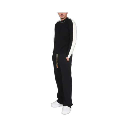 Colour-Block Knit Crewneck Sweater