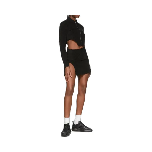 Monogram-Debossed Mini Skirt