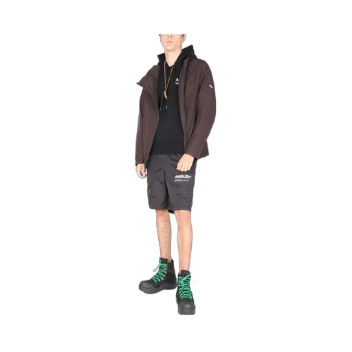 Logo Patch Hooded Jacket