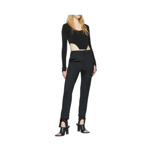 High-Waisted Stirrup Trousers