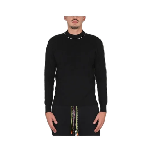 Colour-Block Knit Crewneck Sweater