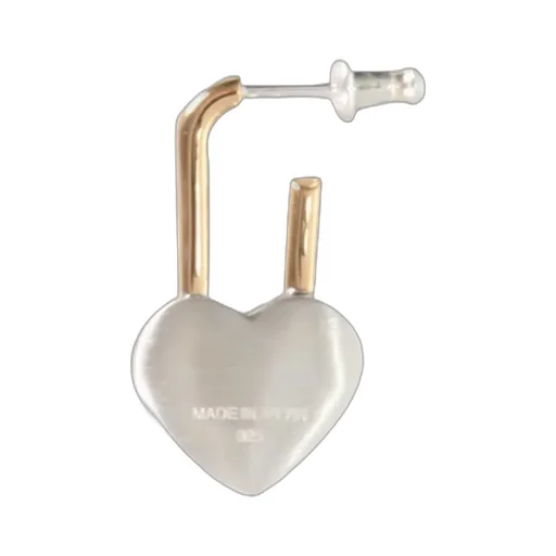Heart Padlock Single Earring