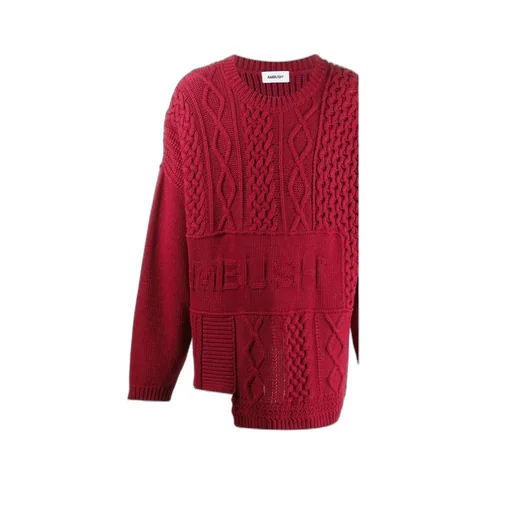 Intarsia-Logo Crew-Neck Jumper
