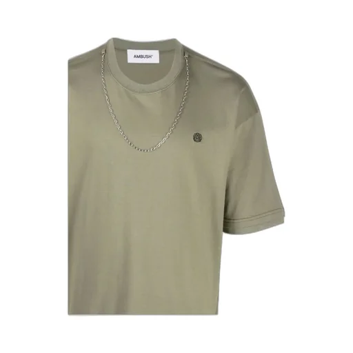 Embroidered-Motif Short-Sleeve T-Shirt