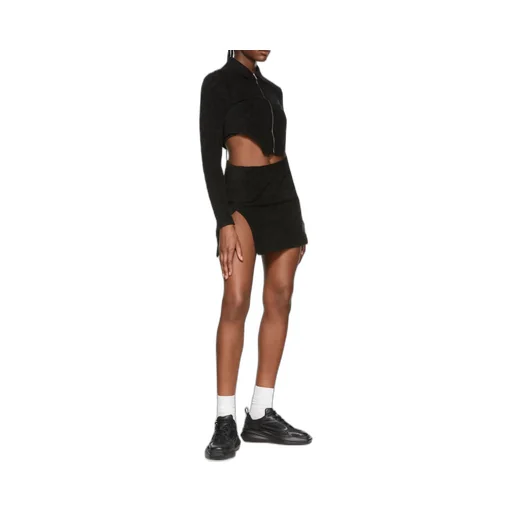 Monogram Zip Up Fitted Top