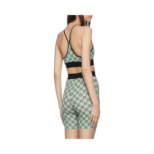 Monogram-Print Cropped Bra Top