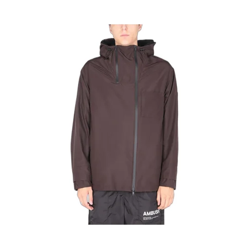 Logo Patch Hooded Jacket