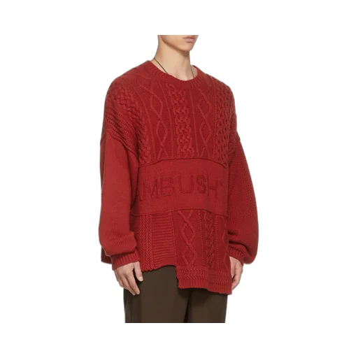 Intarsia-Logo Crew-Neck Jumper