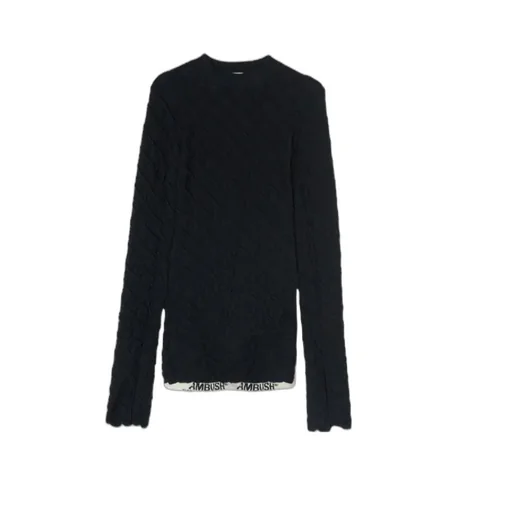 Logo-Print Crewneck Knit Top