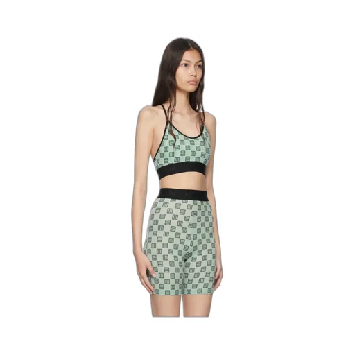 Monogram-Print Cropped Bra Top