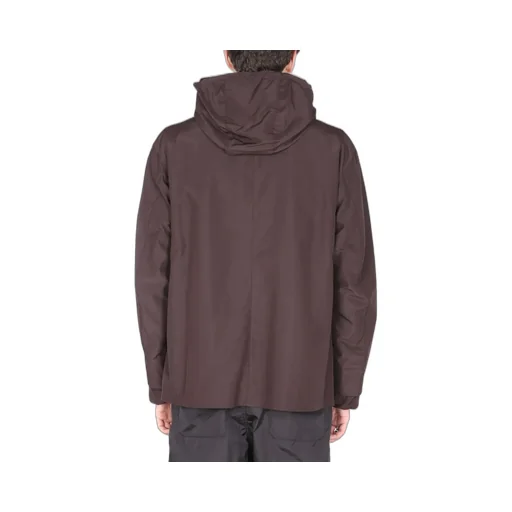 Logo Patch Hooded Jacket