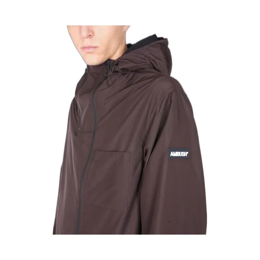 Logo Patch Hooded Jacket