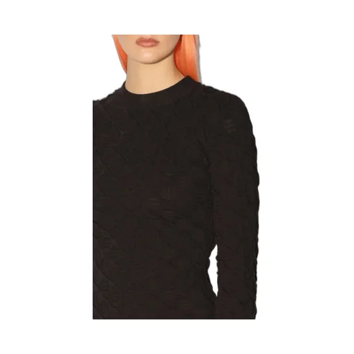 Logo-Print Crewneck Knit Top