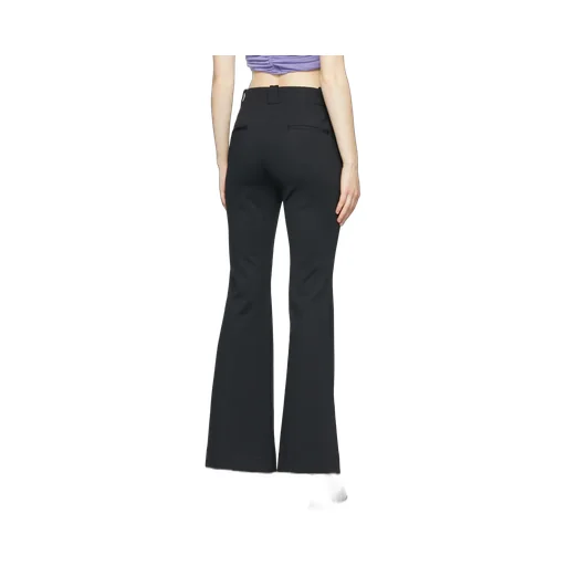 Flared High-Waisted Trousers