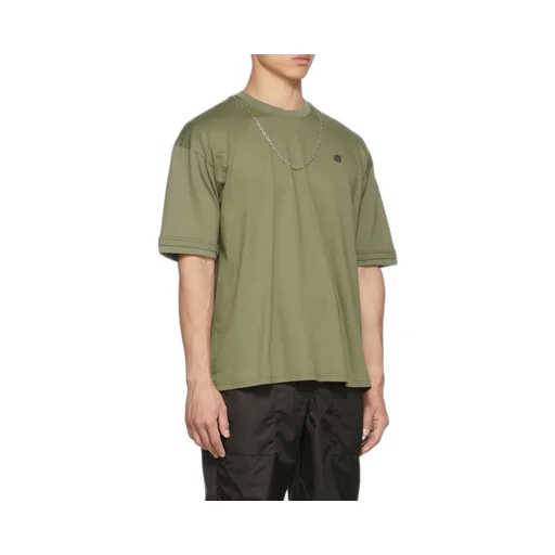 Embroidered-Motif Short-Sleeve T-Shirt