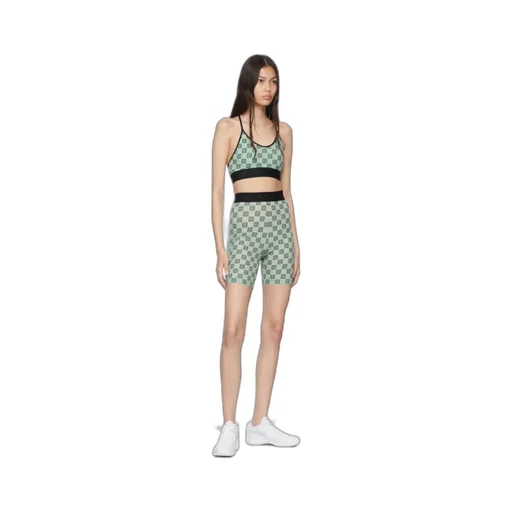 Monogram-Print Cropped Bra Top